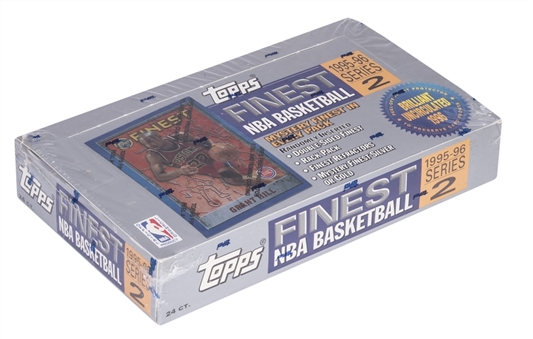 1995-96 Topps Finest Series 2 Basketball Unopened Hobby Box (24 Packs)